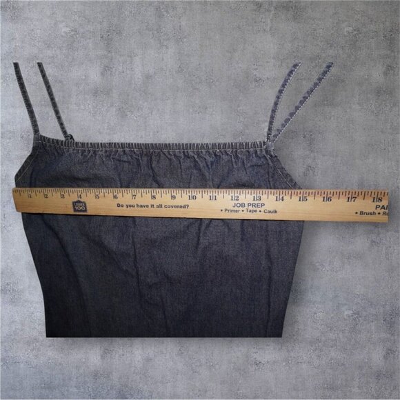 Vintage Old Navy Blue Jeans Chambray Mini Dress Women’s Size 1 | Y2K 2000s - Picture 10 of 12